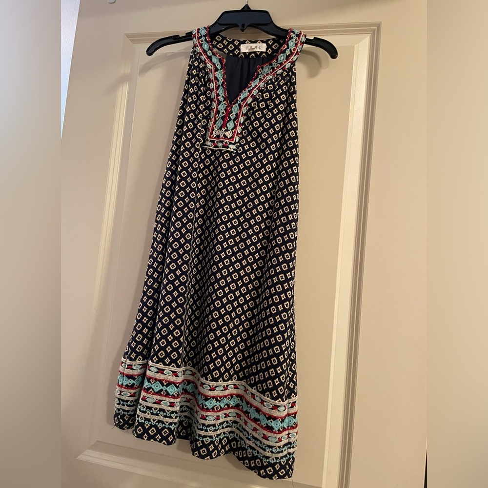 Anthropologie THML Racerback Sleeveless Bohemian Mini Dress - size x-small